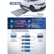 Пороги алюминиевые Rival Silver New для Нива ВАЗ 2131 1993-2021